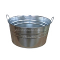 Galvanized Champagne Oval BBQ Ice Bucket